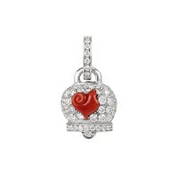 Charm Chantecler Woman Campanelle in White Gold Corallo 38754 - 38754